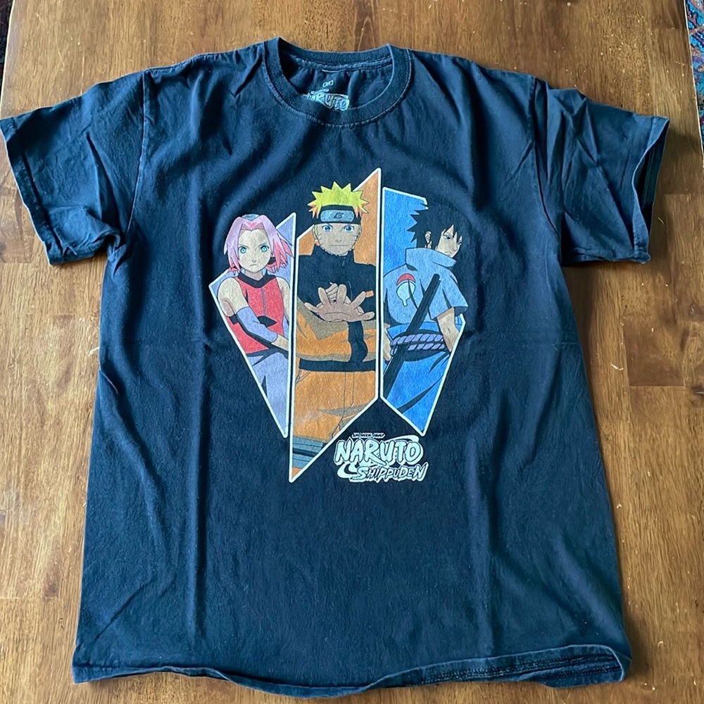Ripple Junction Black Naruto Graphic T-Shirt - Men's M